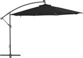 Bol.com Vidaxl zweefparasol met aluminium paal 350 cm zwart aanbieding