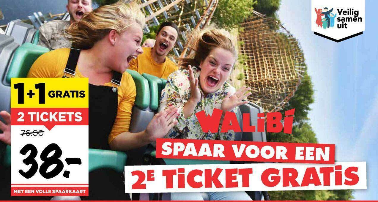 Walibi Ticket 1 1 Gratis aanbieding bij Vomar