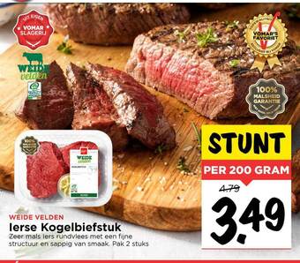 Vomar Voordeelmarkt Ierse Kogelbiefstuk aanbieding