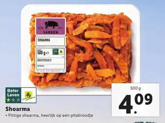 Lidl Shoarma 500g aanbieding