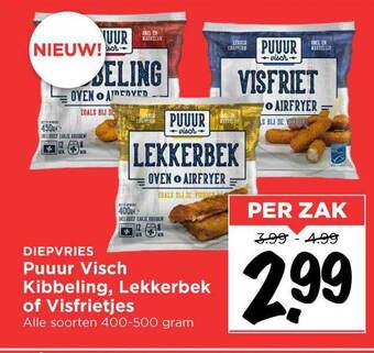 Vomar Voordeelmarkt Puuur Visch Kibbeling, Lekkerbek Of Visfrietjes aanbieding