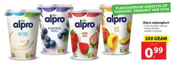 Lidl Alpen sojayoghurt 500g aanbieding