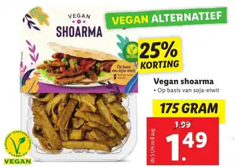 Lidl Vegan shoarma 175g aanbieding