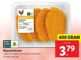 Lidl Kipschnitzel 400g aanbieding