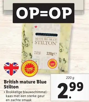 Lidl Hatherwood British mature Blue Stilton 220g aanbieding