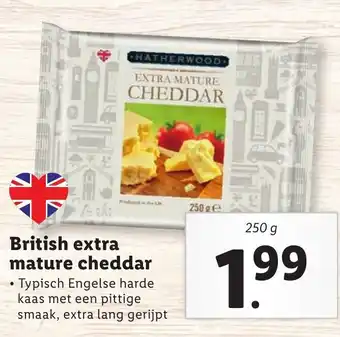 Lidl Hatherwood Baked extra mature cheddar 250g aanbieding