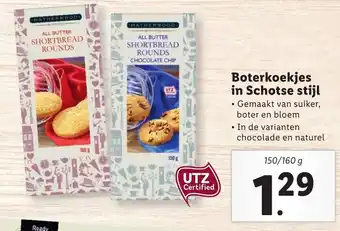 Lidl Hatherwood Boterkoekjes in Schotse stijl 150/160g aanbieding