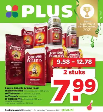 PLUS Douwe Egberts Aroma Rood aanbieding