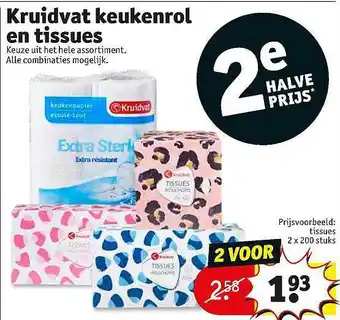 Kruidvat Kruidvat keukenrol en tissues aanbieding