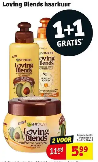 Kruidvat Garnier loving blends haarkuur aanbieding