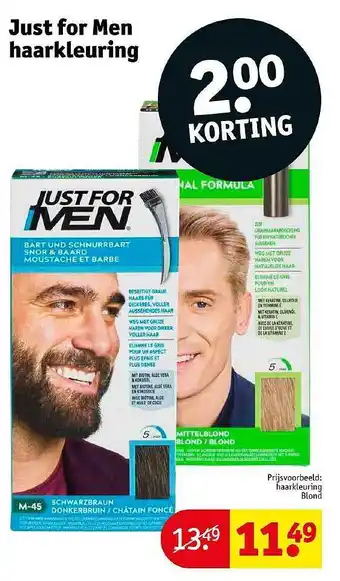 Kruidvat Just for men haarkleuring aanbieding