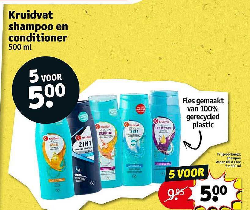 Kruidvat shampoo en conditioner aanbieding bij Kruidvat