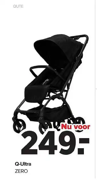 Baby-Dump Qute q-ultra zero buggy aanbieding