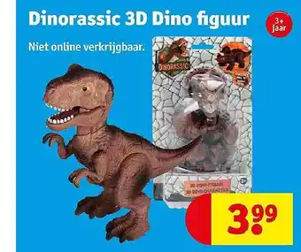 Kruidvat Dinorassic 3d dino figuur aanbieding