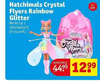 Kruidvat Hatchimals crystal flyers rainbow glitter aanbieding