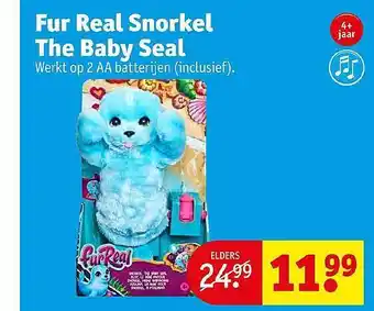 Kruidvat Fur real snorkel the baby seal aanbieding