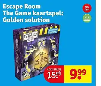 Kruidvat Escape room the game kaartspel: golden solution aanbieding