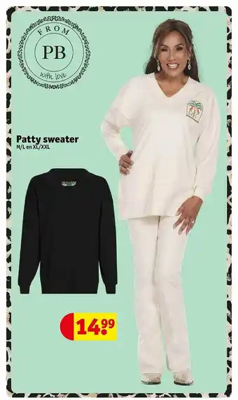 Kruidvat Patty sweater aanbieding