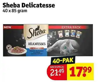 Kruidvat Sheba delicatesse aanbieding