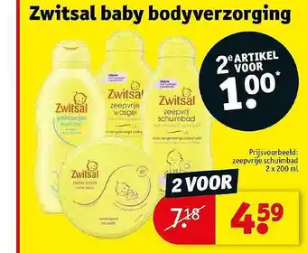 Kruidvat Zwitsal baby bodyverzorging aanbieding