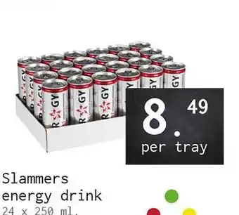 Naanhof Slammers energy drink aanbieding