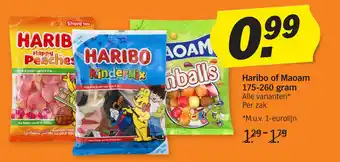 Albert Heijn Haribo of Maoam 175-260 gram aanbieding