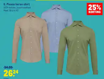 Makro G. Pisano heren shirt 38 t/m 42 aanbieding