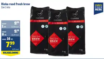 Makro Rioba rood fresh brew 1 kilo aanbieding