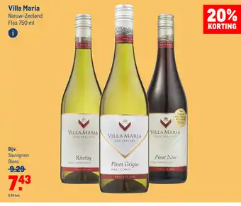 Makro Villa Maria 750 ml aanbieding