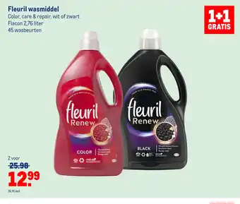 Makro Fleuril wasmiddel 2,76 liter 1+1gratis aanbieding