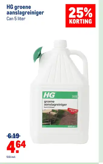 Makro HG groene aanslagreiniger 5 liter aanbieding