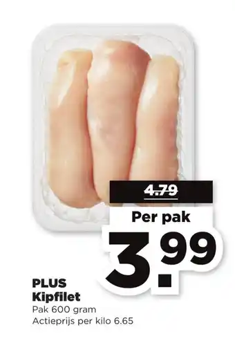 PLUS Kipfilet 600 gram aanbieding