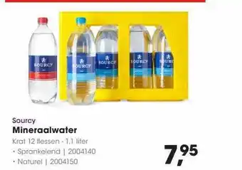 HANOS Sourcy mineraalwater aanbieding