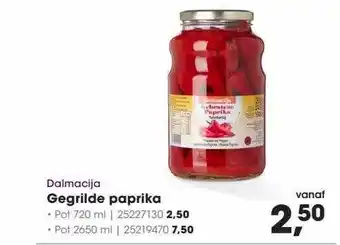 HANOS Dalmacija gegrilde paprika aanbieding