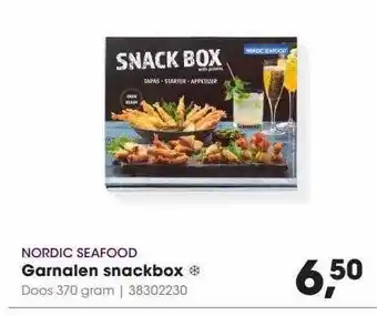 HANOS Nordic seafood garnalen snackbox aanbieding