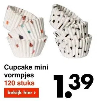 Gender Reveal Shop - Cupcake vormpjes roze (50 stuks