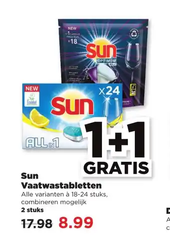 PLUS Sun Vaatwastabletten aanbieding