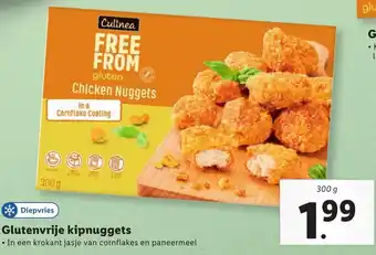 Lidl Culinea Glutenvrije kipnuggets 300g aanbieding