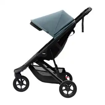 Babypark Thule spring buggy black / teal melange aanbieding