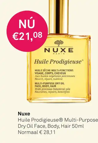 Mooi parfumerie Nuxe aanbieding