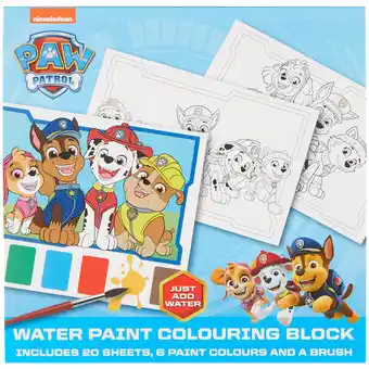 Action Paw patrol waterverf kleurboek aanbieding