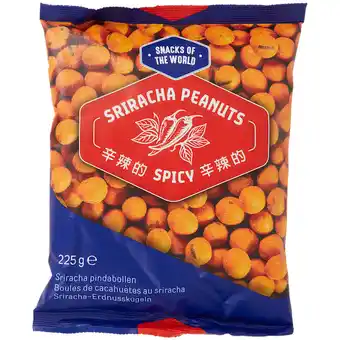 Action Snacks of the world sriracha pindabollen spicy aanbieding