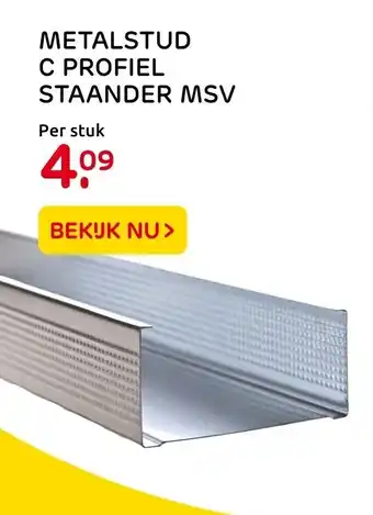 Praxis Metalstud c profiel staander msv aanbieding