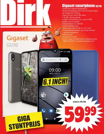 Dirk Gigaset smartphone aanbieding