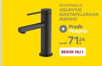 Praxis Aquavive wastafelkraan irminio aanbieding