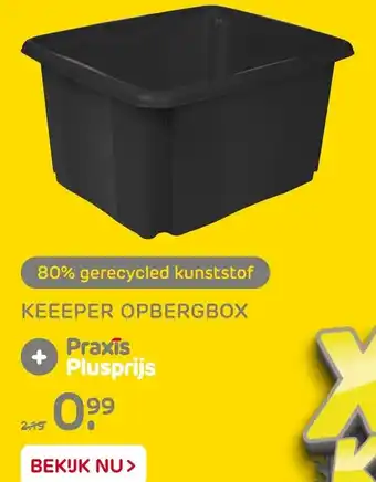 Praxis Keeeper opbergbox aanbieding