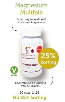 De Rode Pilaren Magnesium multiple 90 caps aanbieding