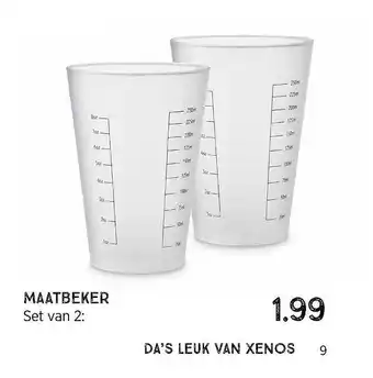 Xenos Maatbeker aanbieding