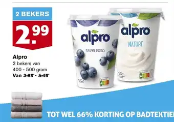 Hoogvliet Alpro 400-500 gram aanbieding