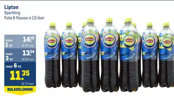 Makro Lipton sparkling aanbieding